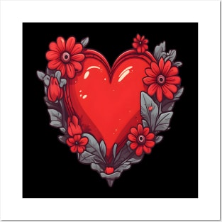 Valentines Day Women Men Kids Girls Cute Love Heart Posters and Art